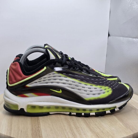 Nike Air Max Deluxe Running Shoes AJ7831-003 Black Red Mens Size 7.5  Sneaker - Picture 3 of 13